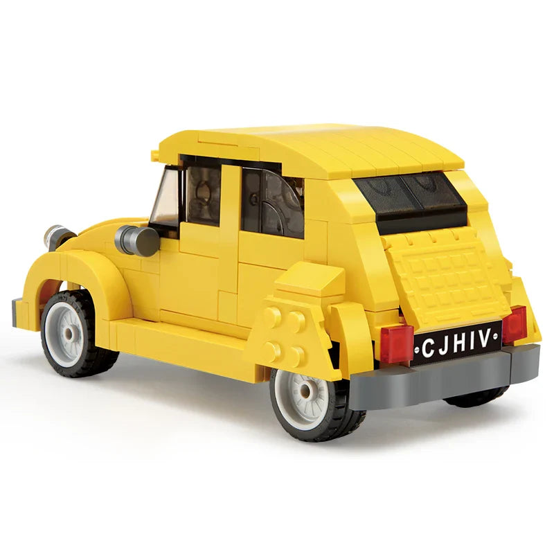 Minibricks Gelber 2CV Rennwagen 298 Teile