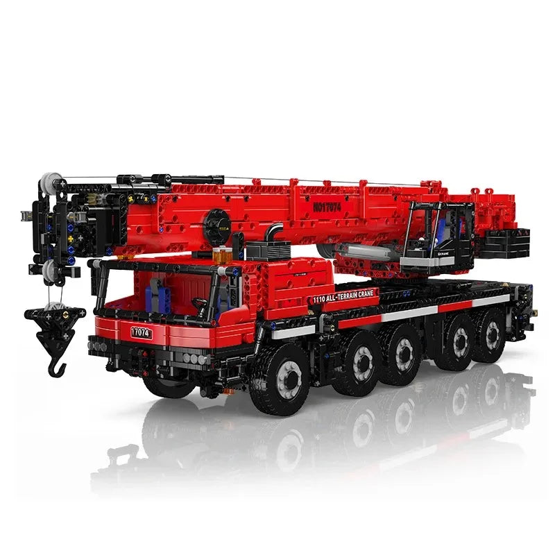 Motorized LTM1110 Yellow Crane Truck 3218PCS