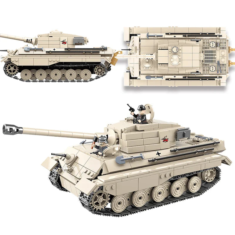 German King Tiger Tank 978PCS