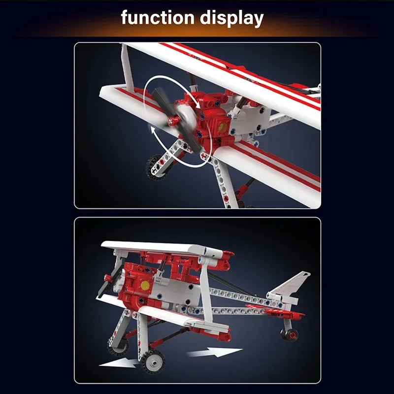 Doppeldecker Flugzeug 300 Teile
