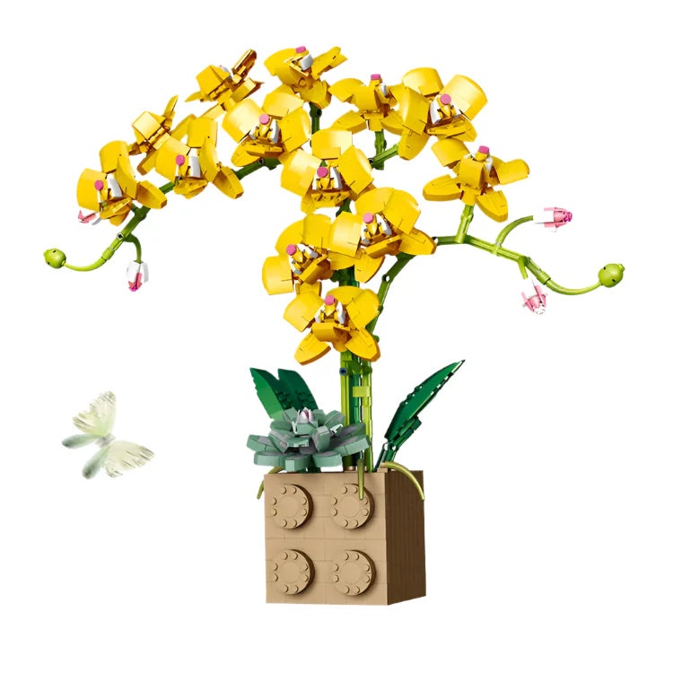 Yellow Rose Flower 1369PCS