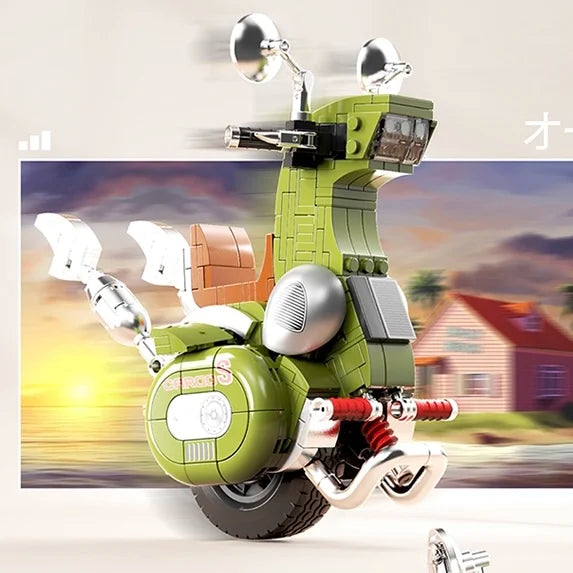 Green Motorcycle Decoration 585PCS