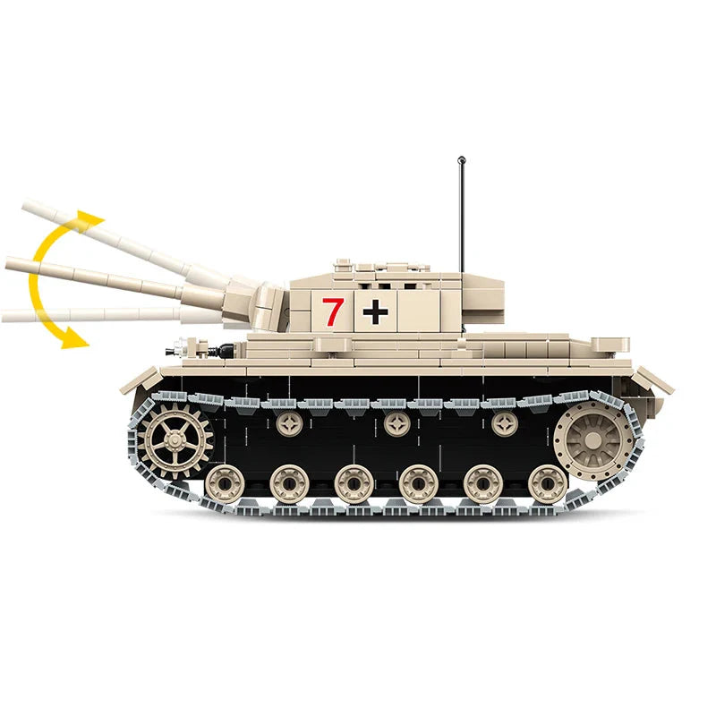 Military Heavy Tank 711PCS