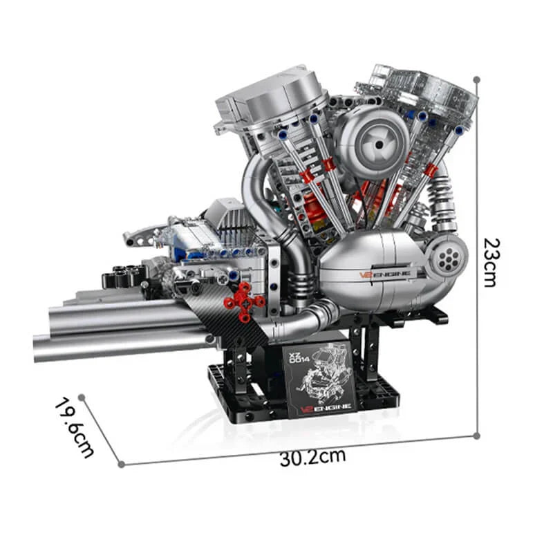 V2 Bike Engine Mechanical Build 866PCS