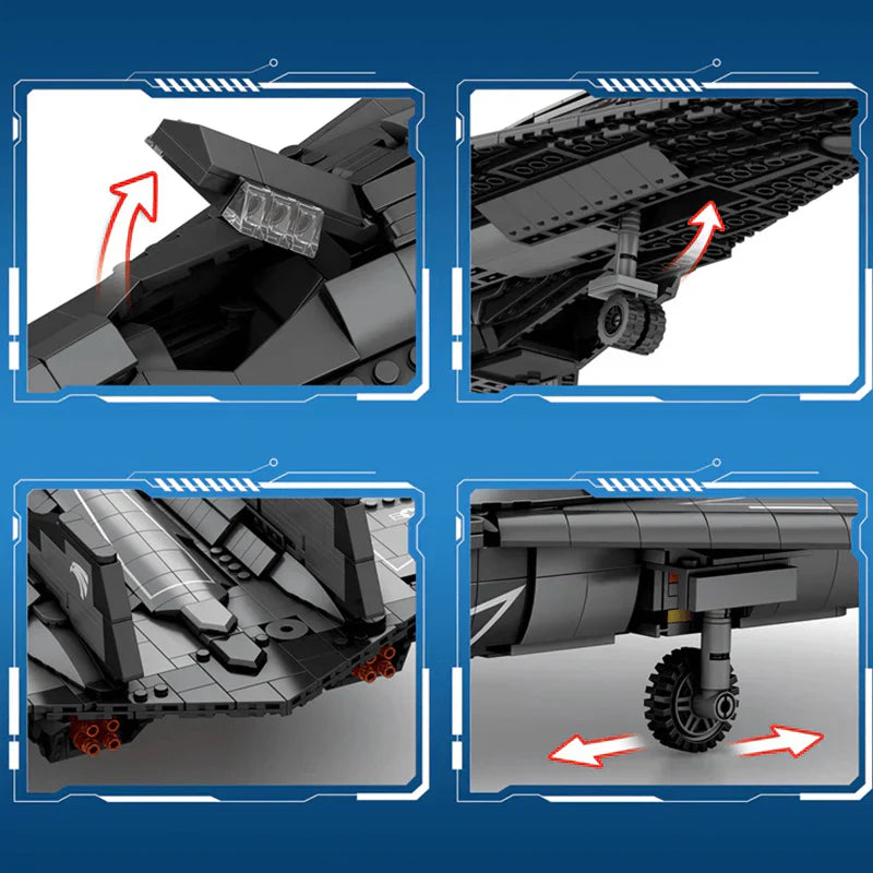 SR-72 High-Speed Reconnaissance Aircraft 2070PCS