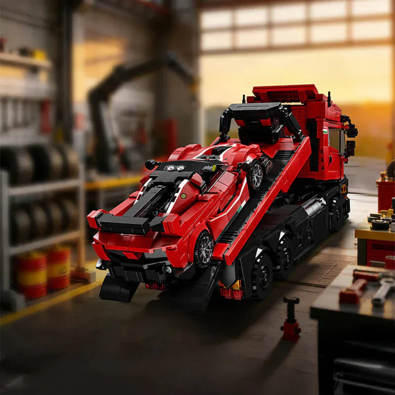 Supercar Transporter Truck Prancing 1727PCS
