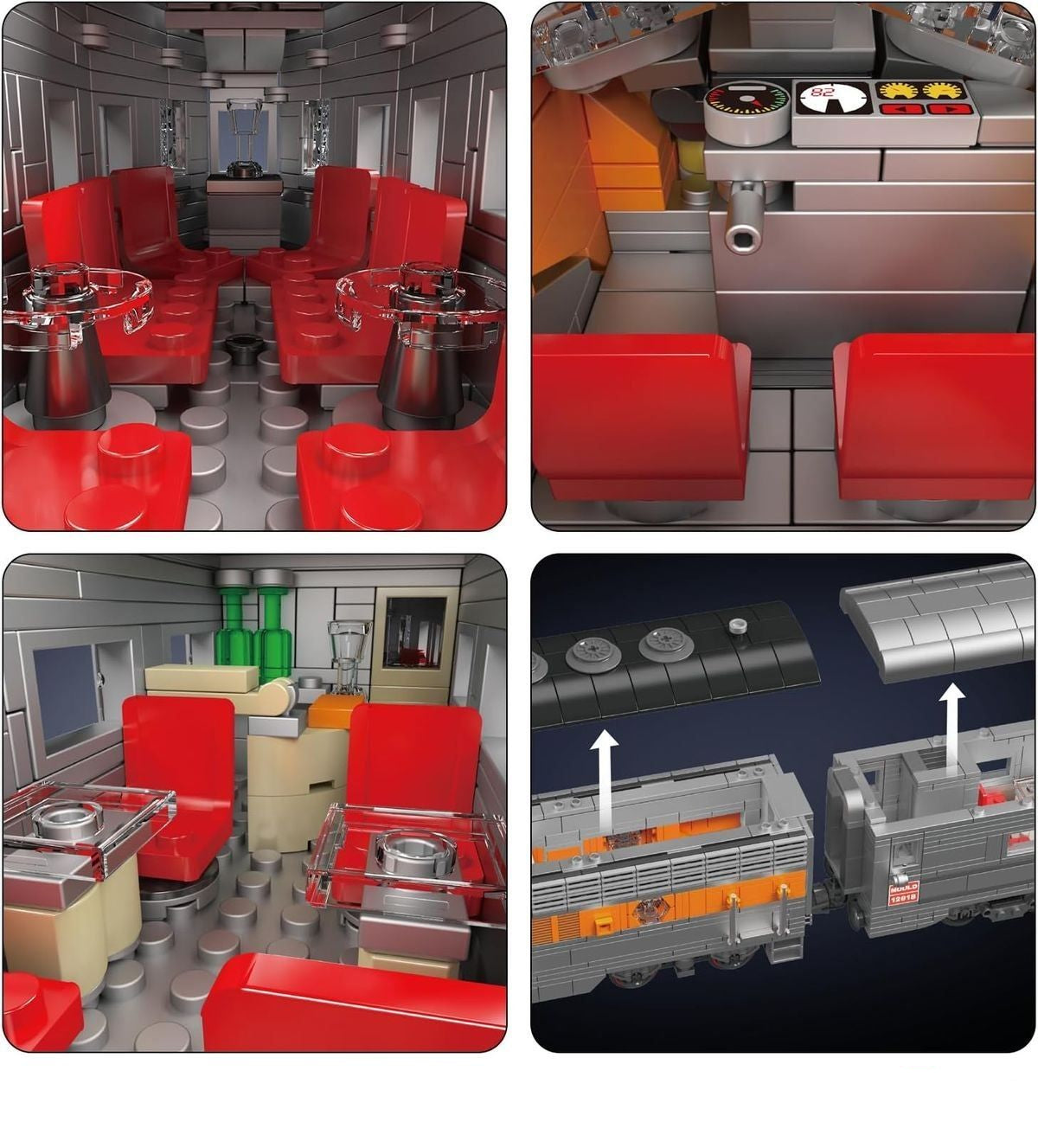 F7 WP Express Train 1751PCS