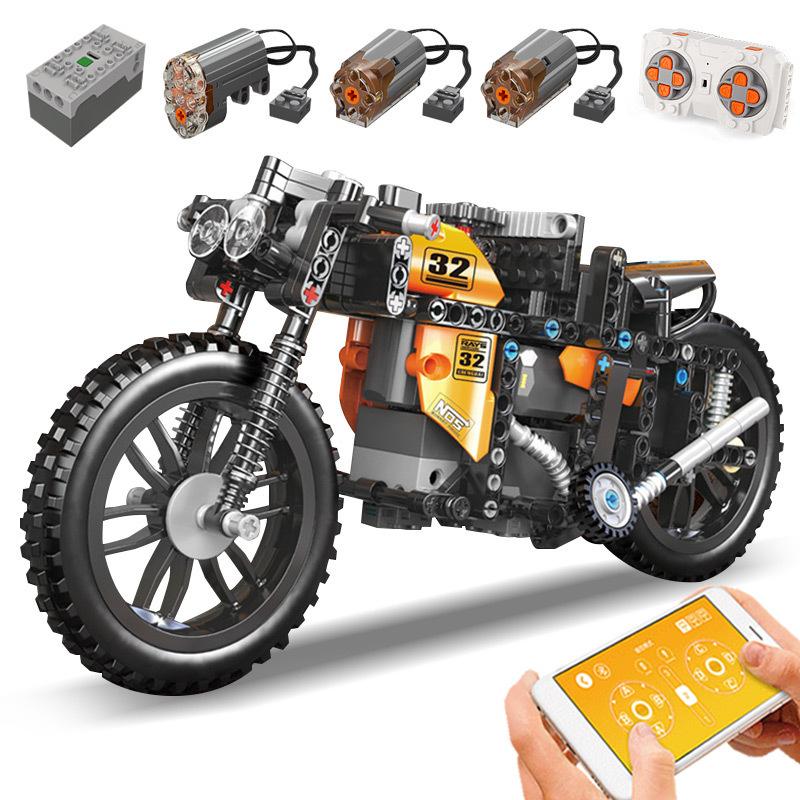 Motorized RC Motorbike 383PCS