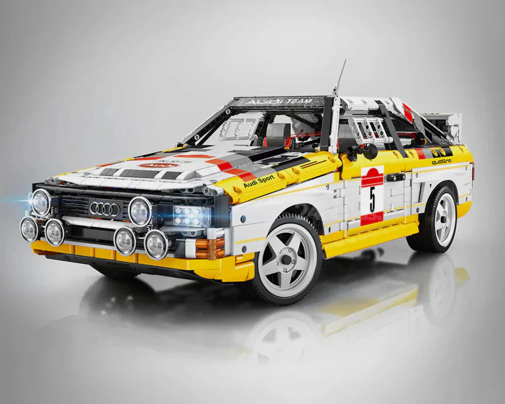 Klassischer deutscher Quattro Rally 1984 Set 3886 Teile
