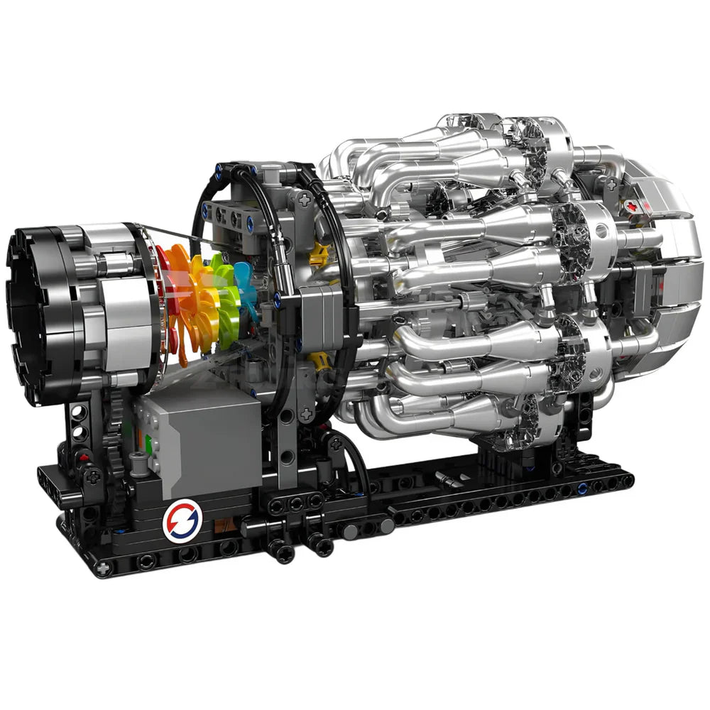 Moteur de turboréacteur d'aviation 1214 pièces