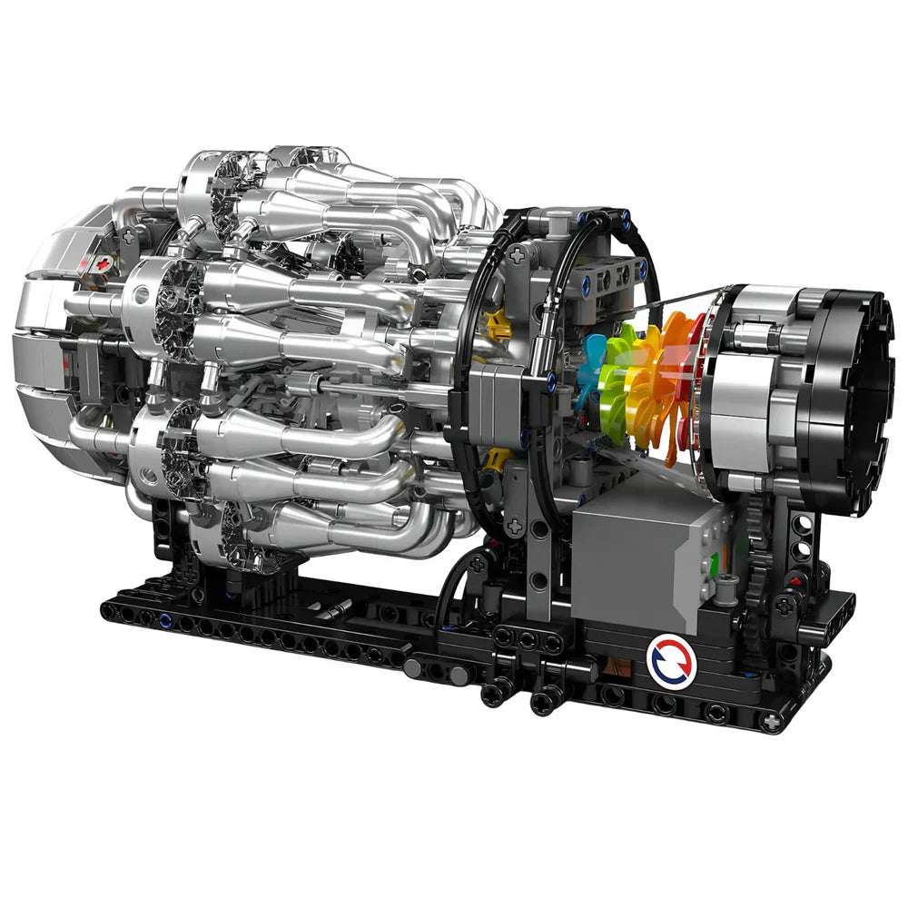 Moteur de turboréacteur d'aviation 1214 pièces