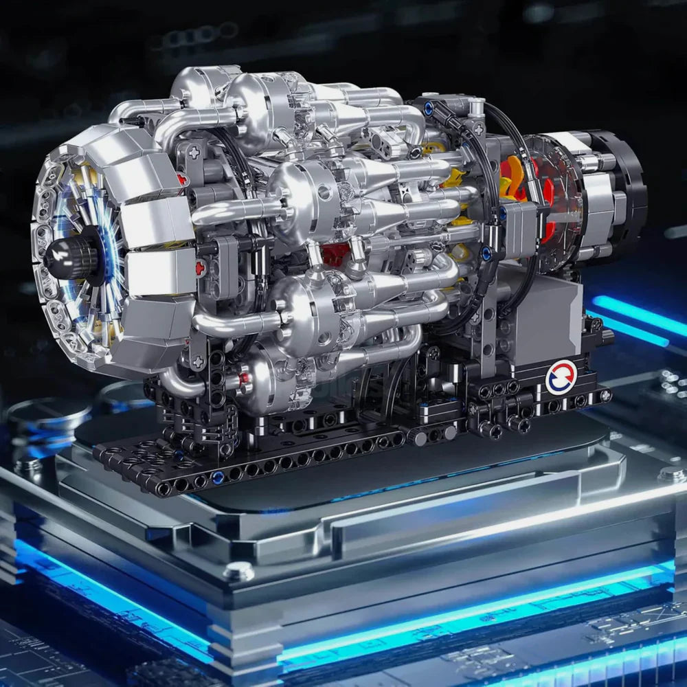 Moteur de turboréacteur d'aviation 1214 pièces
