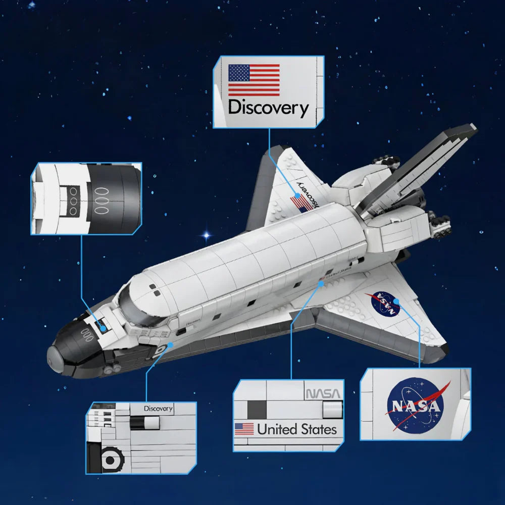 NASA Orbiter Space Shuttle Building Set 1827PCS