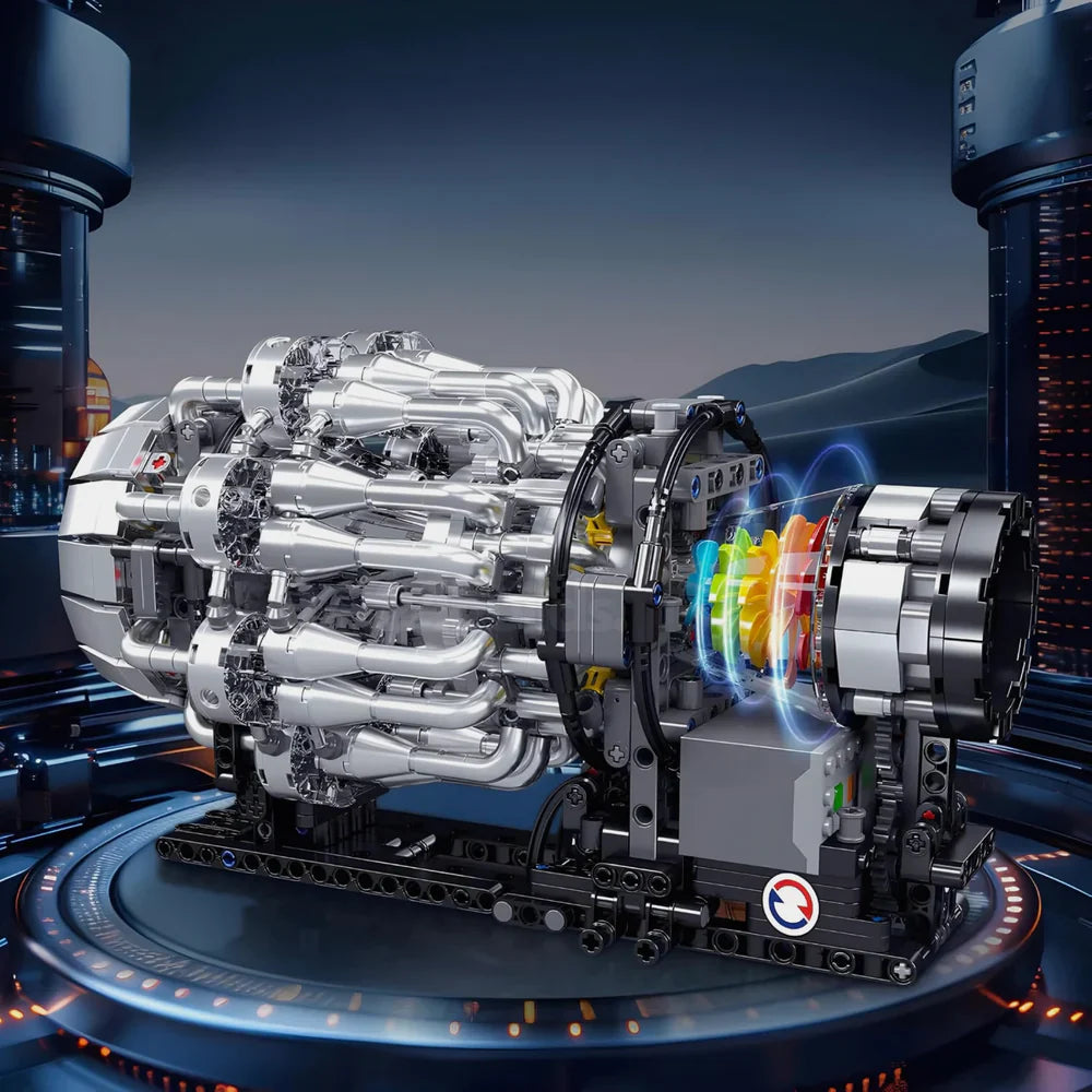 Moteur de turboréacteur d'aviation 1214 pièces