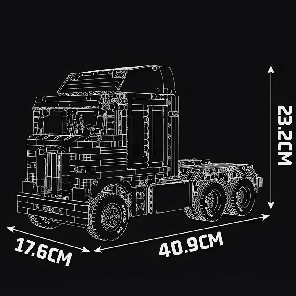Camion Aerodyne Cabover des années 1970 - 2180 pièces