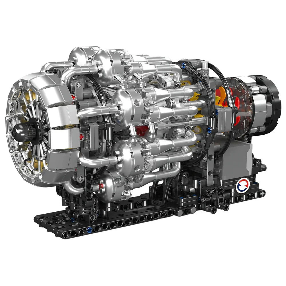 Moteur de turboréacteur d'aviation 1214 pièces