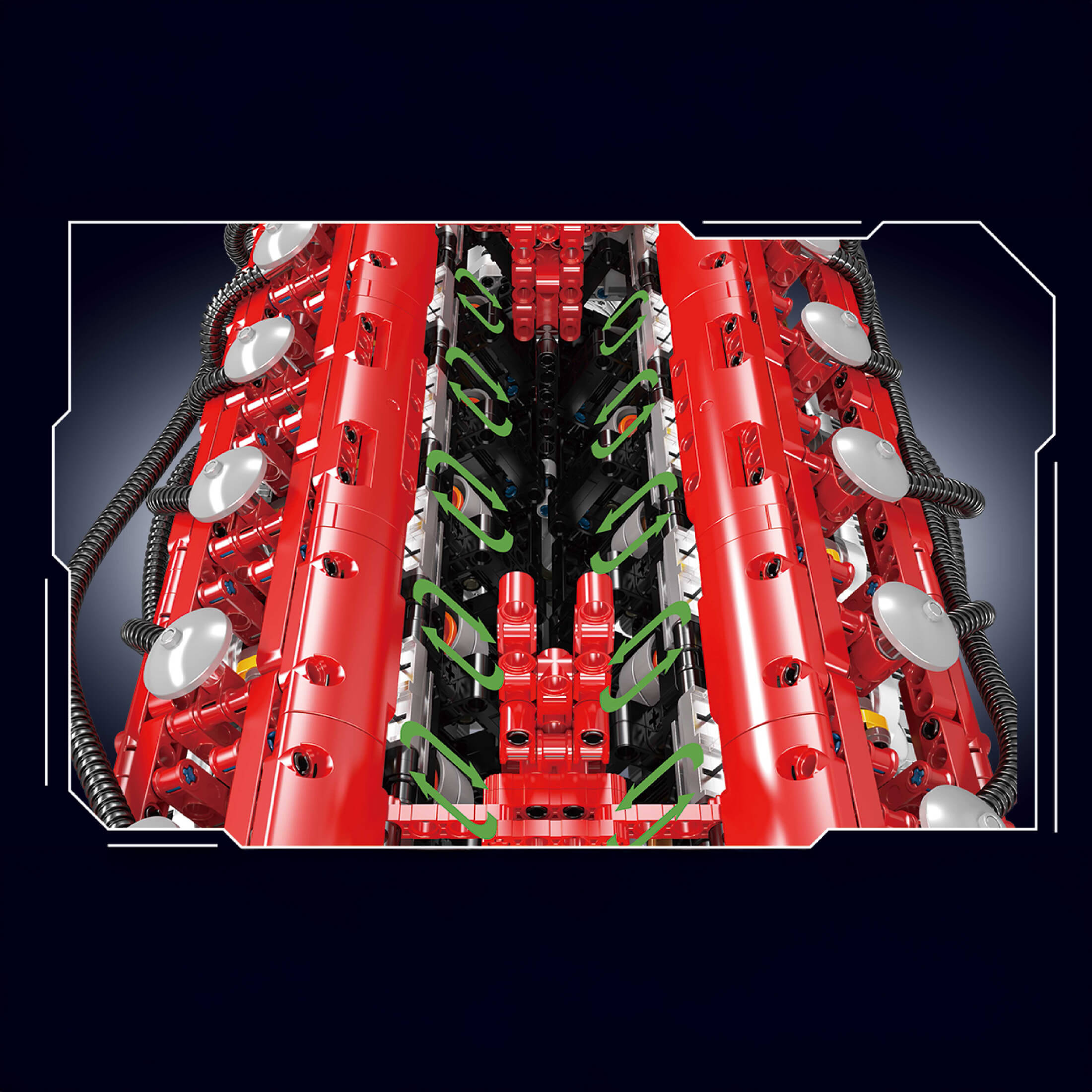 Der V12-Motor & das Getriebe 3472 Teile