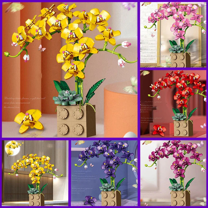 Yellow Rose Flower 1369PCS