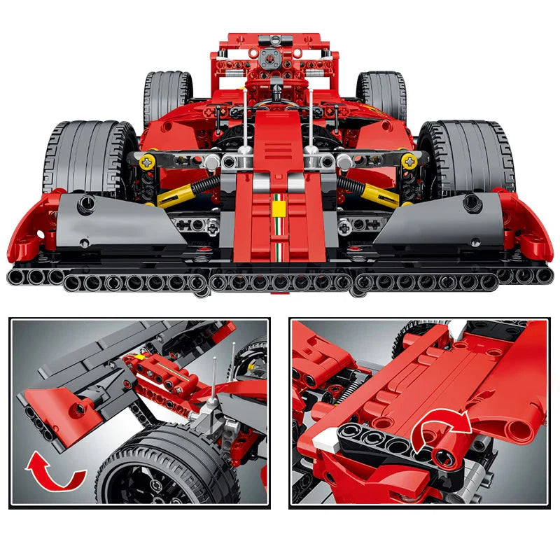 Roter F1 Rennwagen 1200 Teile