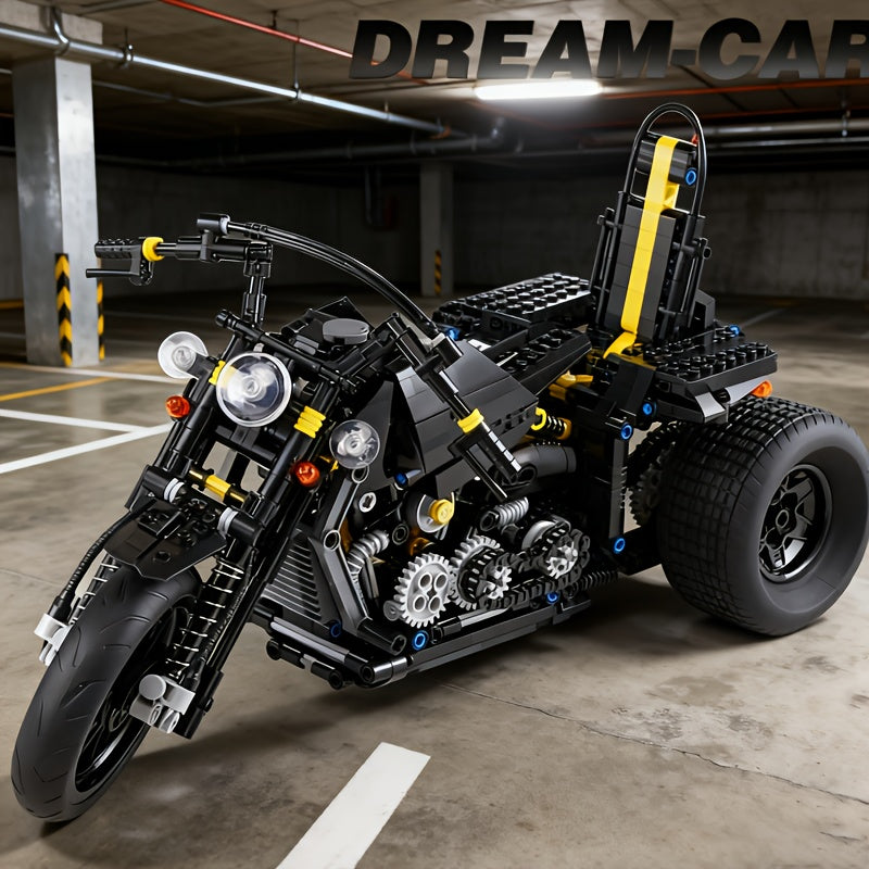 Dreirad-Chopper-Motorrad 853 Teile