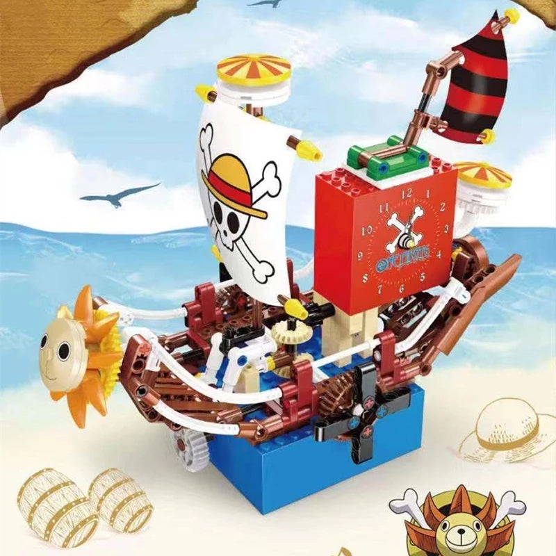 Pirate Luffy Schiff-Uhr Spieluhr 337PCS