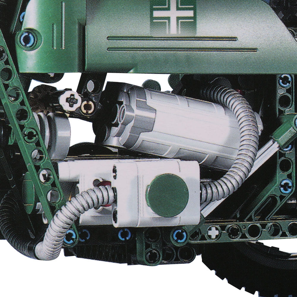 Motorrad mit Doppelsitz 629TEILE