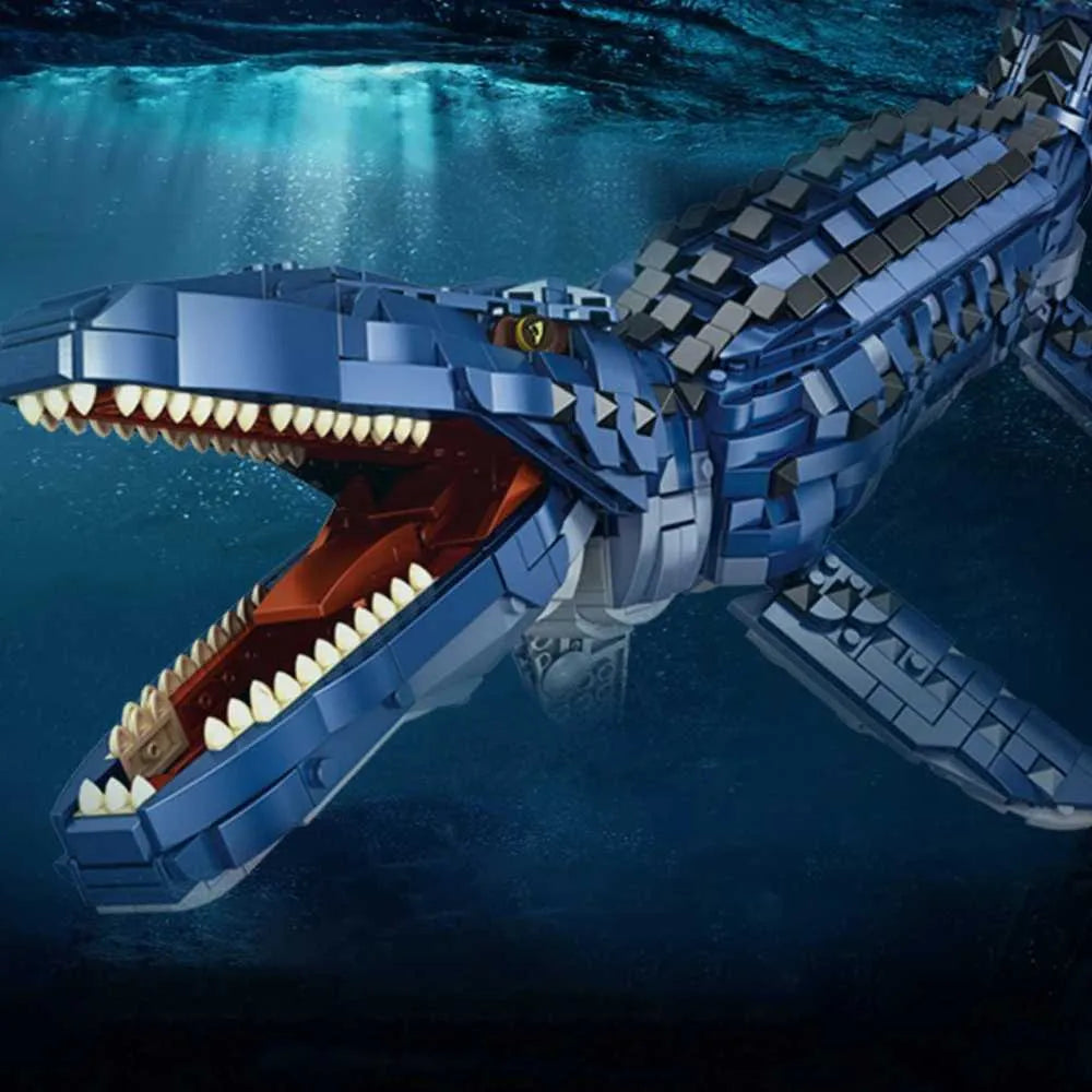Deep Sea Mosasaur 1858PCS