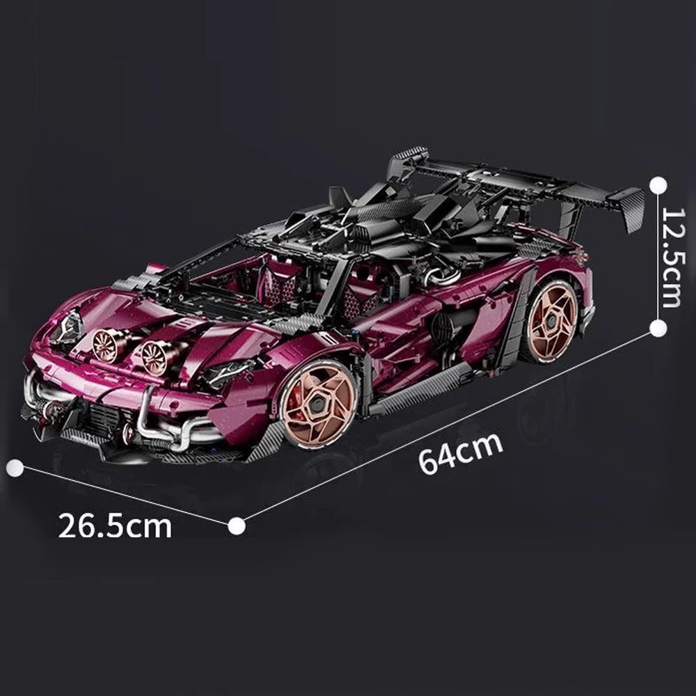 Hypercar italienne V12 turbocompressée ultime 3949 pièces