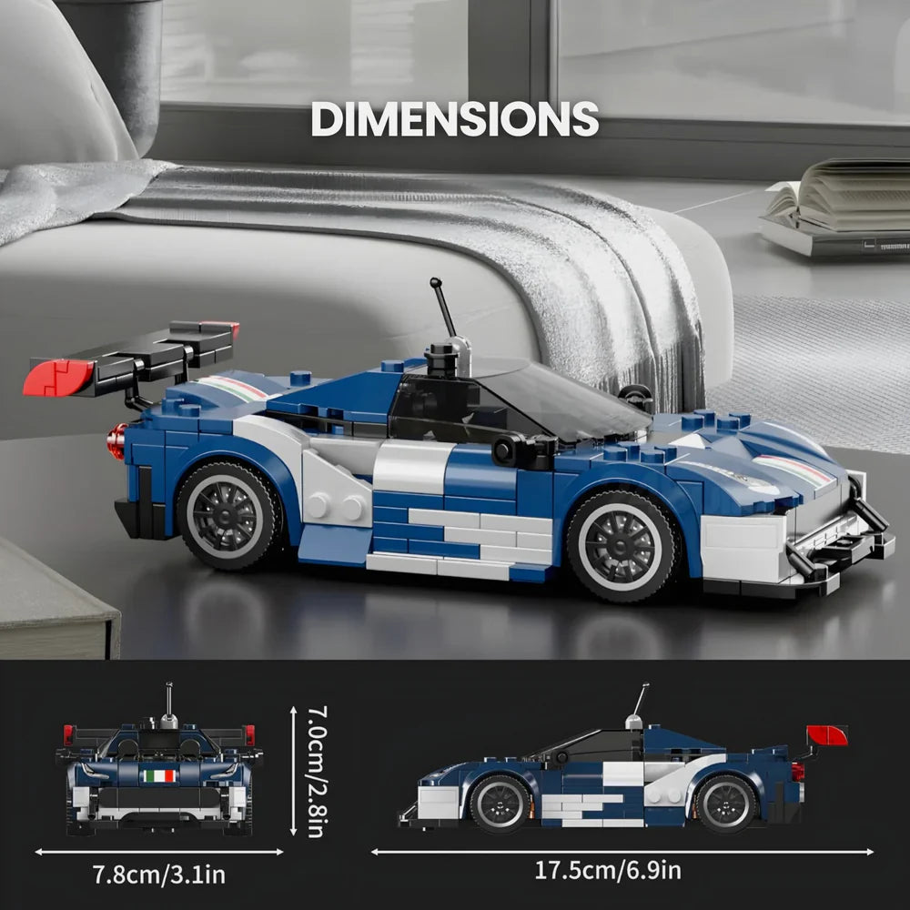 Mini-Bausteine Italienischer 488 GT3 Rennwagen 412 Teile
