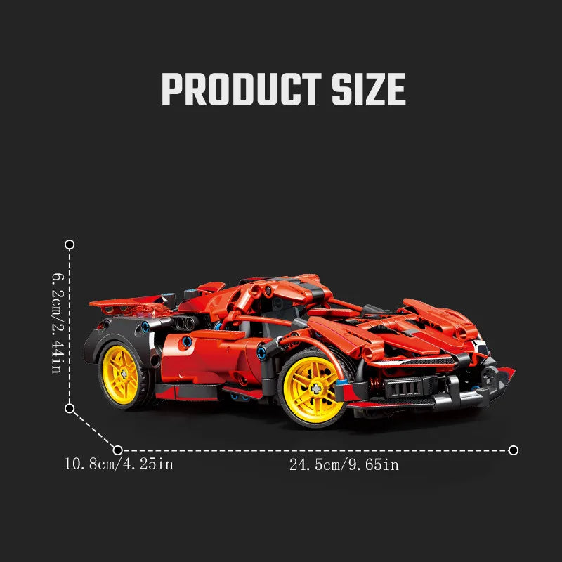 Minibricks Roter Hypercar 427TEILE
