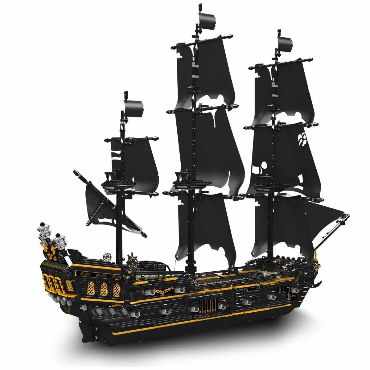 Schwarzes Piratenschiff 3180TEILE