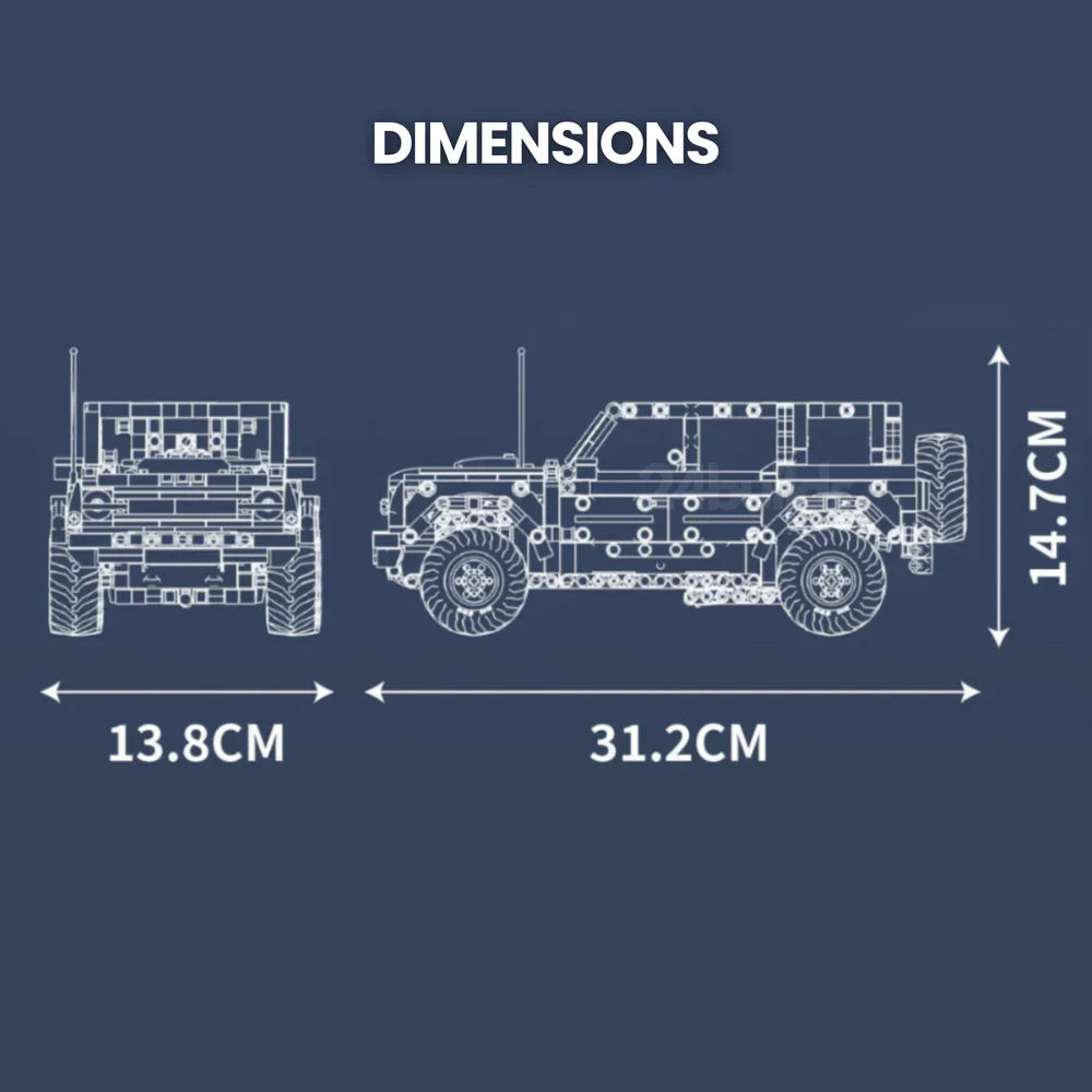 Amerikanischer 4x4-Geländewagen 828TEILE