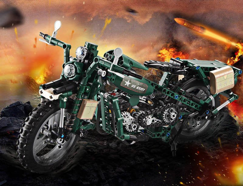 Militärmotorrad aus dem Zweiten Weltkrieg, 550 Teile