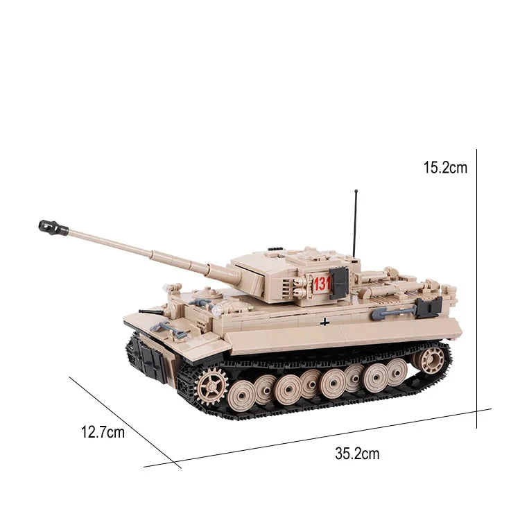 World War Tiger Tank 1018PCS