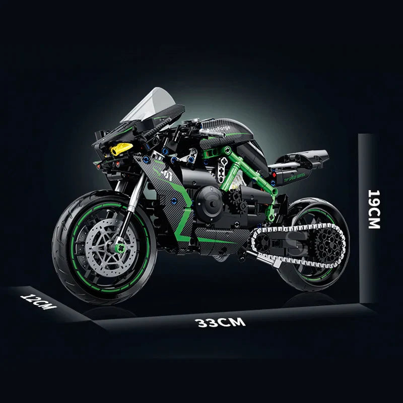Japanisches Carbon-Motorrad 512 Teile
