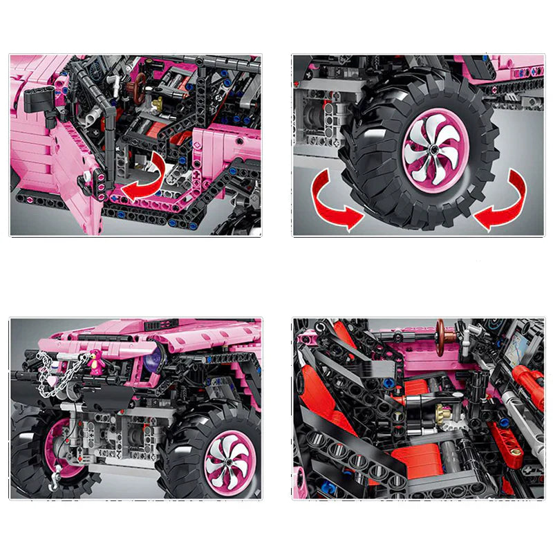 Pink Geländewagen 2471 Teile