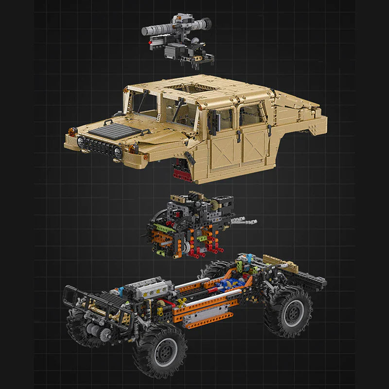 Army Hammer Off-Road Car 3935PCS
