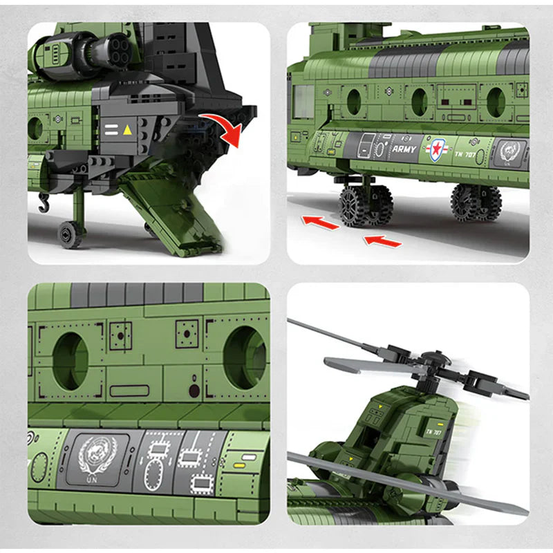 CH-47 Transport Helicopter 1622PCS