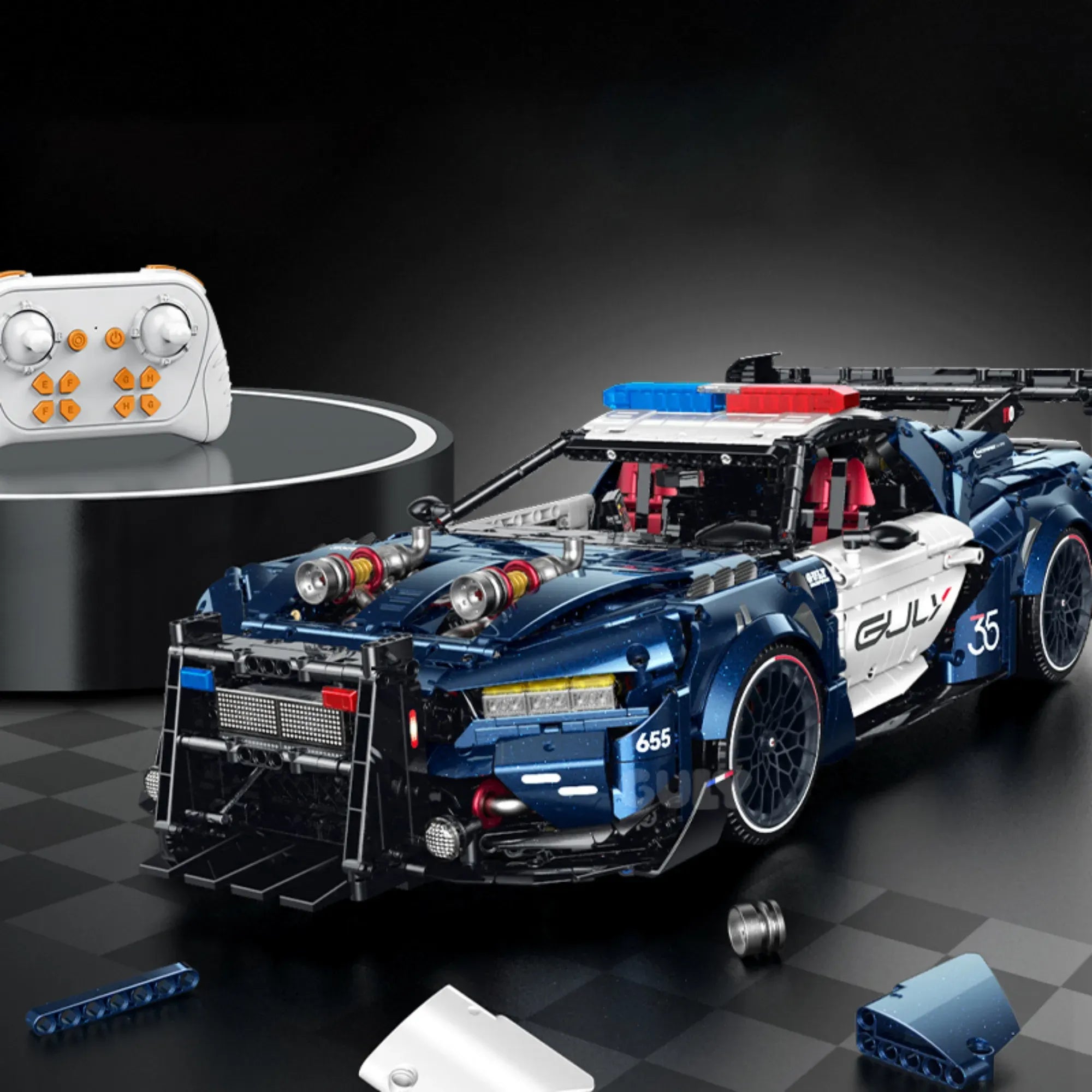 Amerikanischer Polizeiwagen 3953 Teile