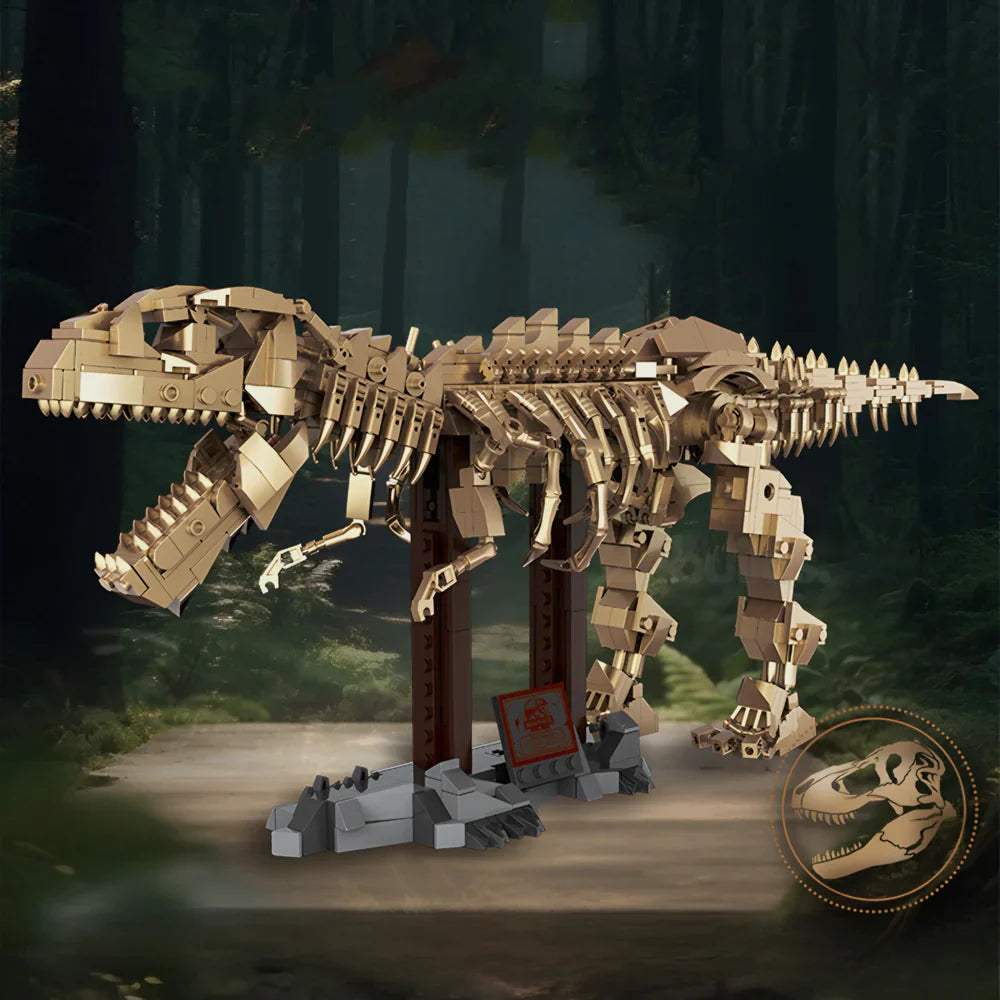 Goldener T-Rex Dinosaurier-Sammlerstück 864 Teile