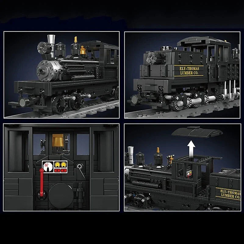 Shay-Typ Dampflokomotive 880 Teile
