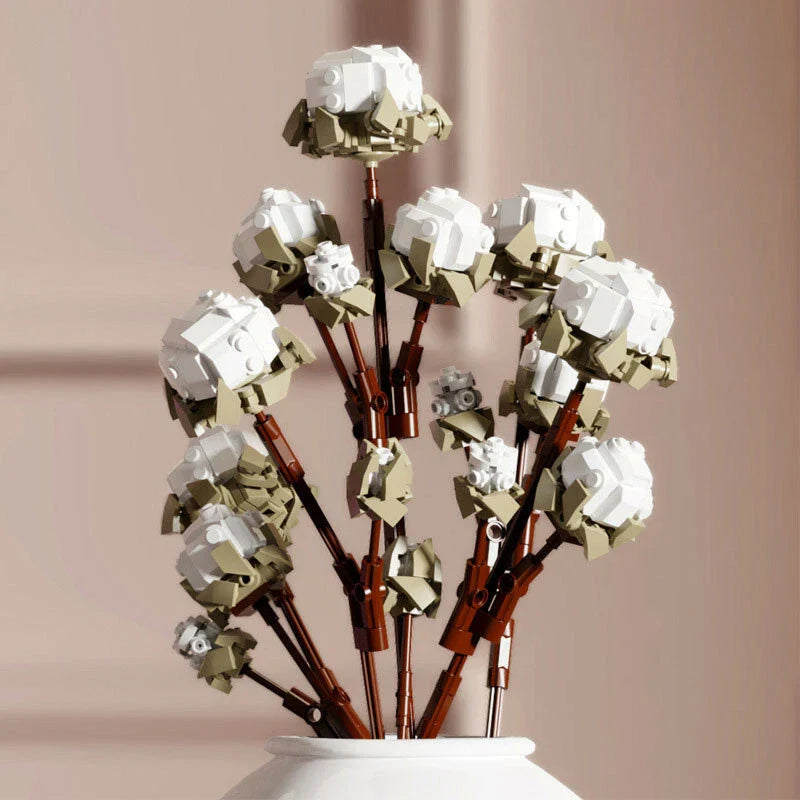 Fleur de kapok blanche 688 pièces