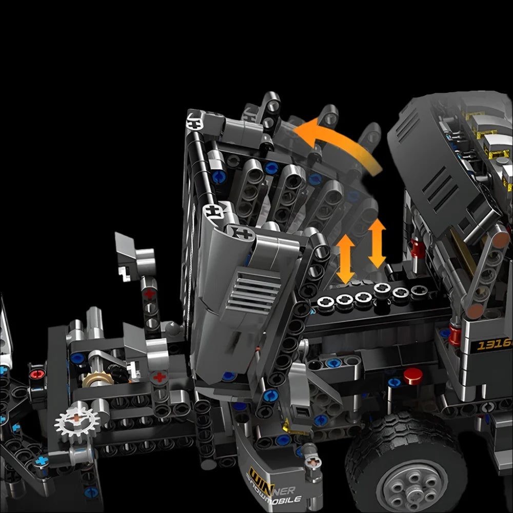 The Snowplow Truck 1694PCS