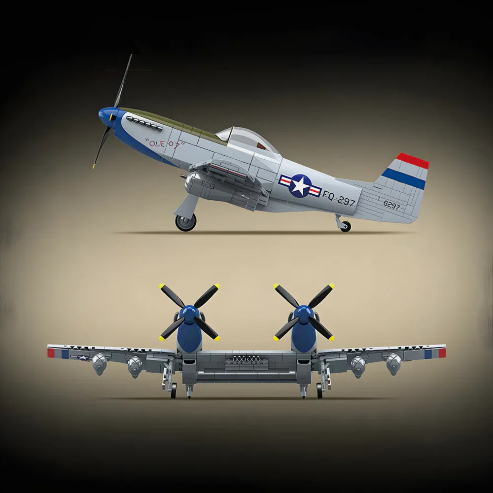 Chasseur F-82 Twin Mustang Seconde Guerre Mondiale 1108 pièces