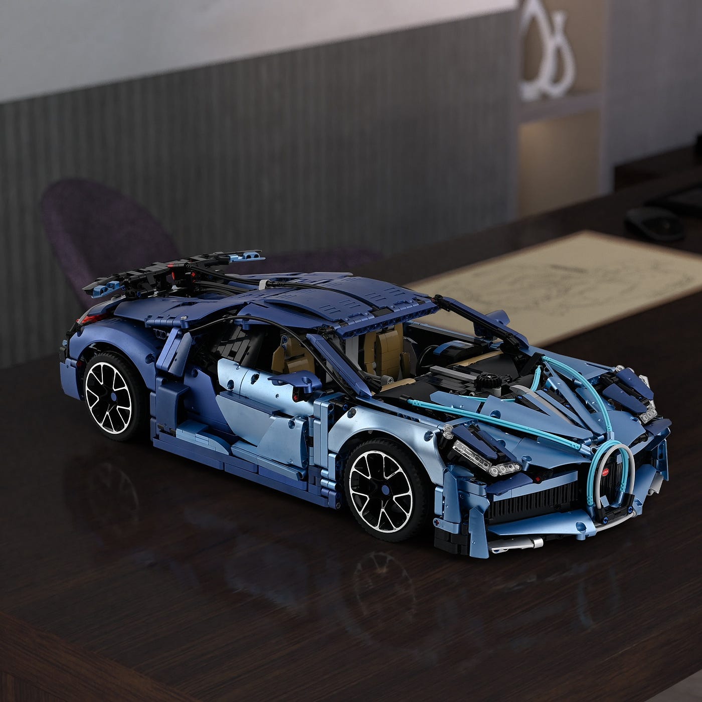 Dunkle Geschwindigkeit Hypercar 3728PCS