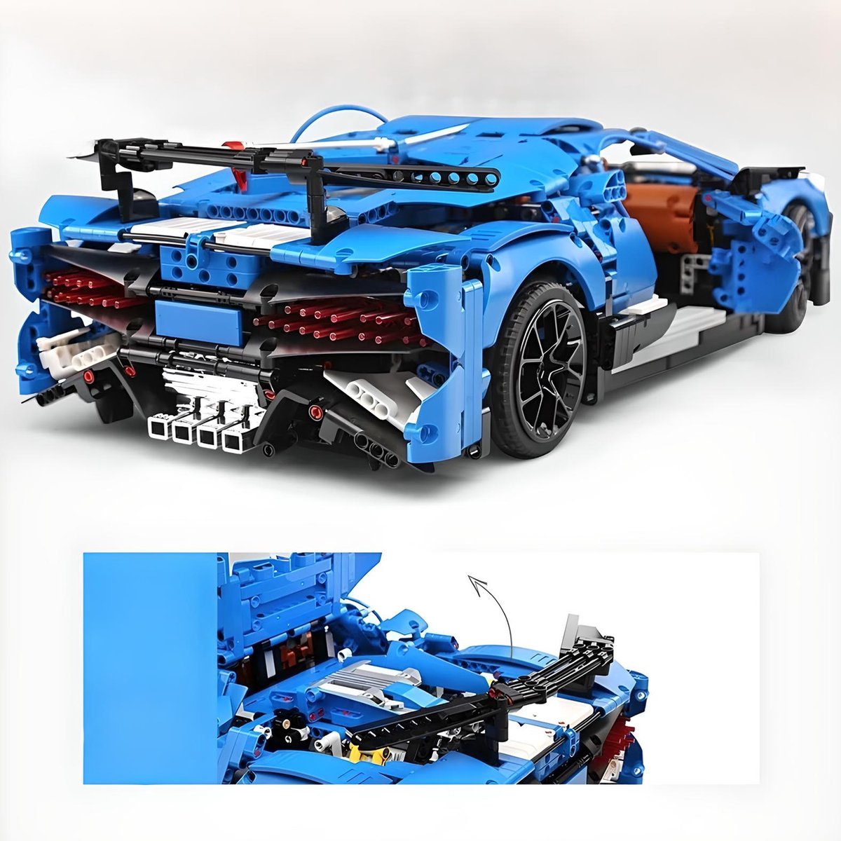 Blue French Hypercar 3858PCS