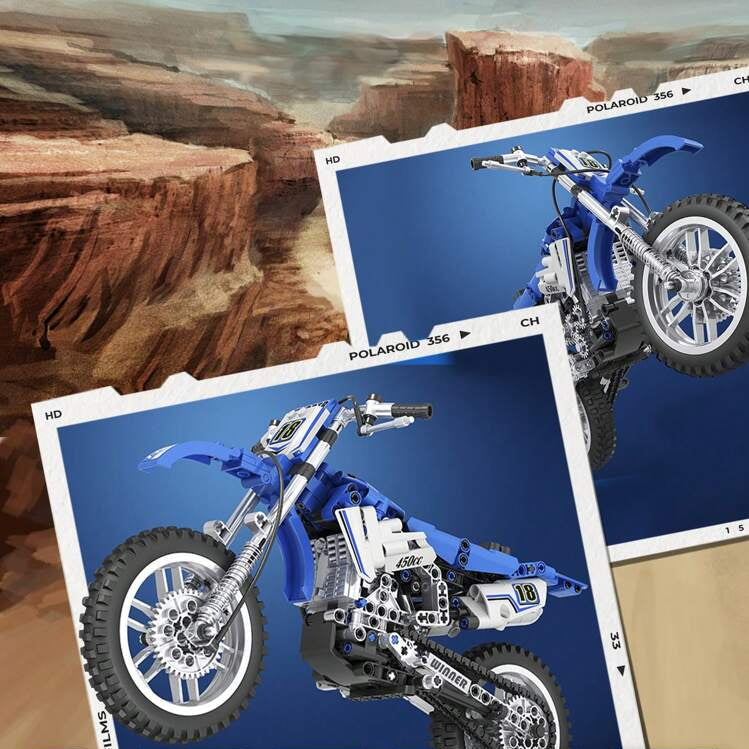 Motocross-Dirtbike 474 Teile