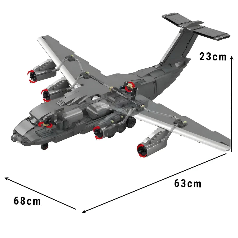 Avion de transport militaire lourd Y-20 2202 pièces