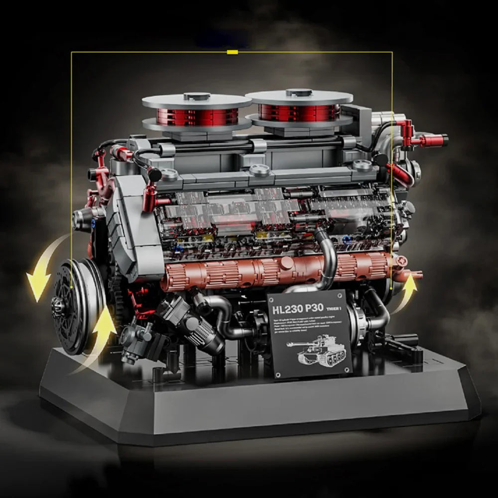 The Ultimate German V8 Tank Engine 1235PCS
