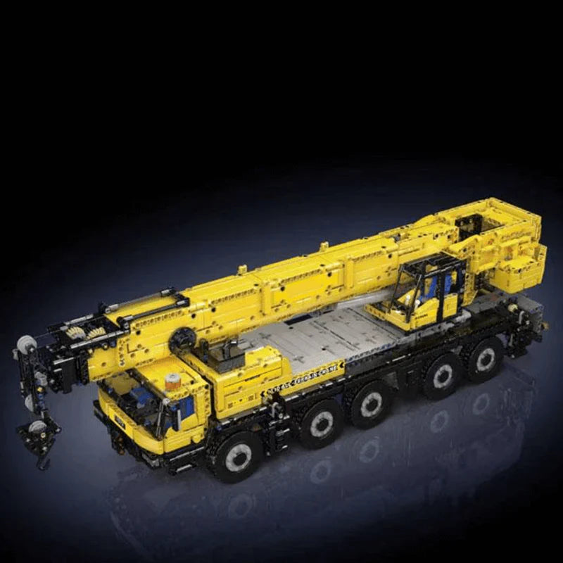 Motorized LTM1110 Yellow Crane Truck 3218PCS